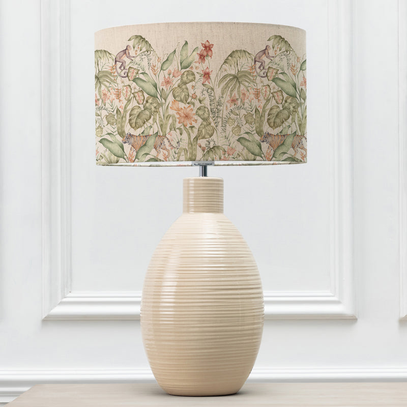  Lighting - Topical Utopia Eva & Epona Complete Table Lamp Cream/Multicolour Voyage Maison