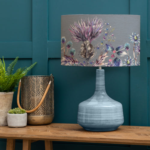 Floral Blue Lighting - Elysium Eva & Eris Complete Table Lamp Cobalt/Sapphire Voyage Maison