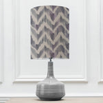 Abstract Grey Lighting - Eris  & Savannah Anna  Complete Table Lamp Slate/Violet Additions