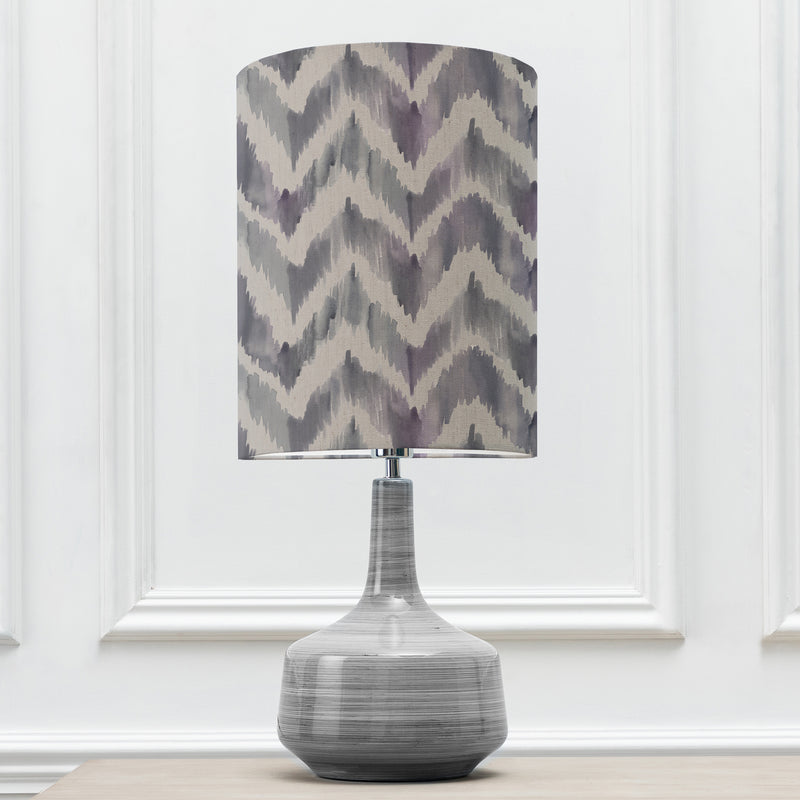 Abstract Grey Lighting - Savannah Anna & Eris Complete Table Lamp Slate/Violet Additions