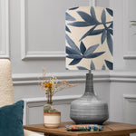 Floral Grey Lighting - Eris  & Silverwood Anna  Complete Table Lamp Slate/Ocean Additions