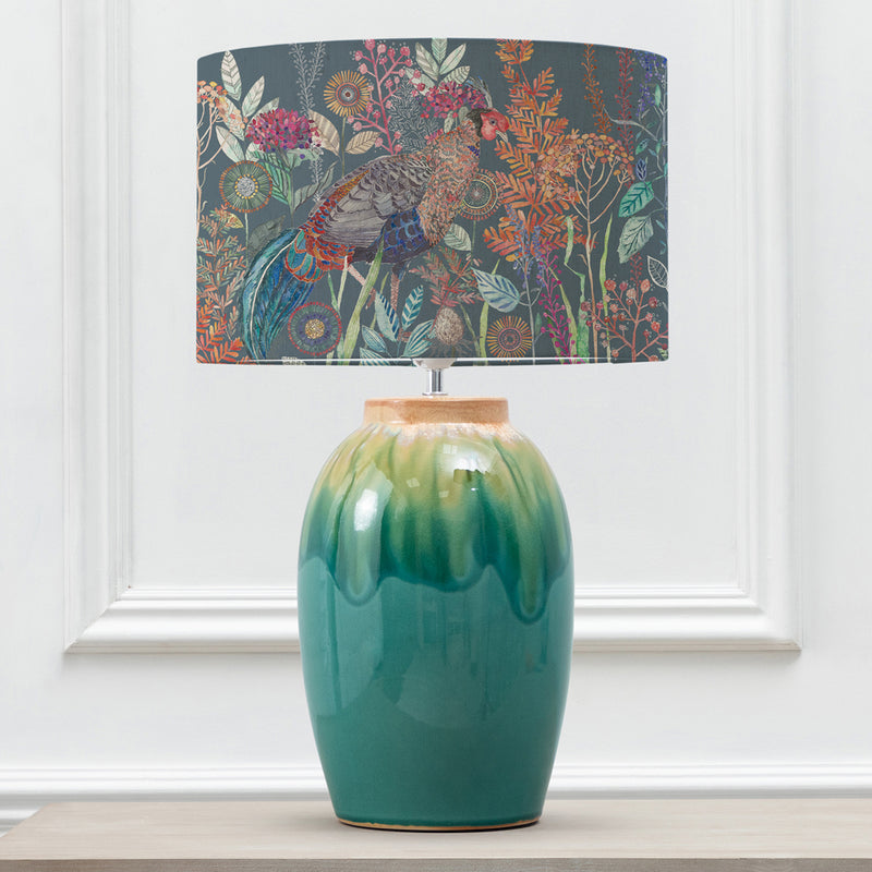 Animal Blue Lighting - Eucalypt  & Lady Amherst Eva  Complete Table Lamp Aqua/Twilight Voyage Maison