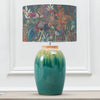 Animal Blue Lighting - Lady Amherst Eva & Eucalypt Complete Table Lamp Aqua/Twilight Voyage Maison