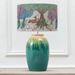 Animal Blue Lighting - Eucalypt  & Willow Woods Eva  Complete Table Lamp Aqua/Linen Voyage Maison