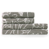 furn. Everybody Abstract Jacquard Towels in Grey