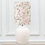 Abstract White Lighting - Evora  & Carrara Anna  Complete Table Lamp Ecru/Meadow Additions