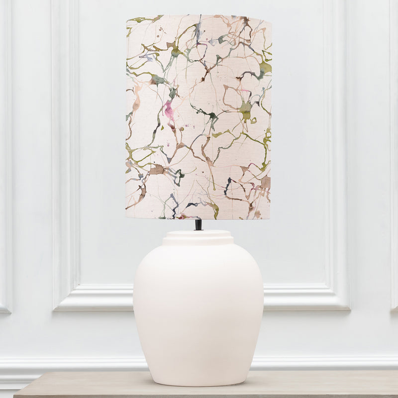 Abstract White Lighting - Carrara Anna & Evora Complete Table Lamp Ecru/Meadow Additions