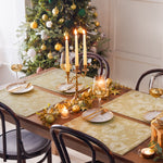 Animal Gold Kitchen - Gold Stag Digitally Printed Table Runner + Placemat Gold Paoletti