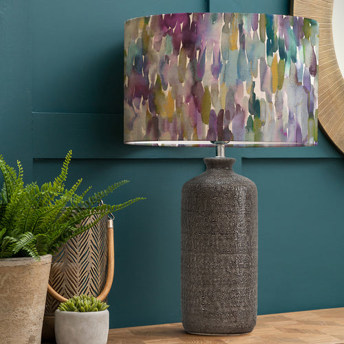 Abstract Grey Lighting - Inopia   & Azima Eva  Complete Table Lamp Grey/Indigo Voyage Maison