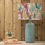 Abstract Blue Lighting - Inopia   & Azima Eva  Complete Table Lamp Teal/Lotus Voyage Maison