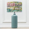 Animal Blue Lighting - Inopia   & Buttermere Eva  Complete Table Lamp Teal/Linen Voyage Maison