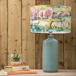 Animal Blue Lighting - Inopia   & Buttermere Eva  Complete Table Lamp Teal/Linen Voyage Maison