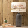 Animal Grey Lighting - Caledonian Forest Eva & Inopia Complete Table Lamp Grey/Linen Voyage Maison