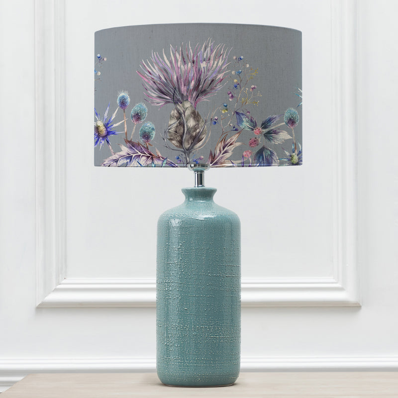 Floral Blue Lighting - Elysium Eva & Inopia Complete Table Lamp Teal/Sapphire Voyage Maison