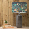 Floral Grey Lighting - Fortazela Eva & Inopia Complete Table Lamp Grey/Sapphire Voyage Maison