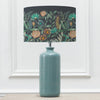 Floral Blue Lighting - Fortazela Eva & Inopia Complete Table Lamp Teal/Sapphire Voyage Maison