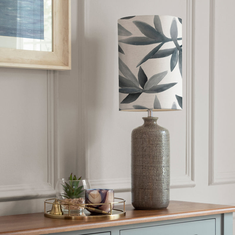 Floral Grey Lighting - Inopia   & Silverwood Anna  Complete Table Lamp Grey/Willow Additions