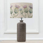 Floral Grey Lighting - Thistle Glen Eva & Inopia Complete Table Lamp Grey/Linen Voyage Maison