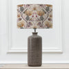 Floral Grey Lighting - Varys Eva & Inopia Complete Table Lamp Grey/Gold Voyage Maison