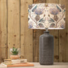 Floral Grey Lighting - Inopia   & Varys Eva  Complete Table Lamp Grey/Pastel Linen Voyage Maison