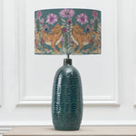 Floral Blue Lighting - Baghdev Eva & Jadis Complete Table Lamp Aqua/Iris Voyage Maison