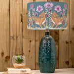 Floral Blue Lighting - Jadis  & Baghdev Eva  Complete Table Lamp Aqua/Iris Voyage Maison