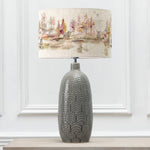 Animal Grey Lighting - Jadis  & Caledonian Forest Eva  Complete Table Lamp Grey/Linen Voyage Maison