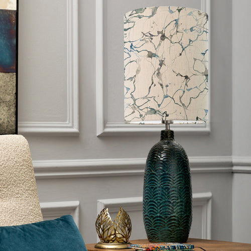 Abstract Blue Lighting - Jadis  & Carrara Anna  Complete Table Lamp Aqua/Frost Additions