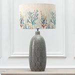 Abstract Grey Lighting - Coral Reef Eva & Jadis Complete Table Lamp Grey/Cobalt Voyage Maison