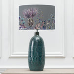 Floral Blue Lighting - Elysium Eva & Jadis Complete Table Lamp Aqua/Sapphire Voyage Maison