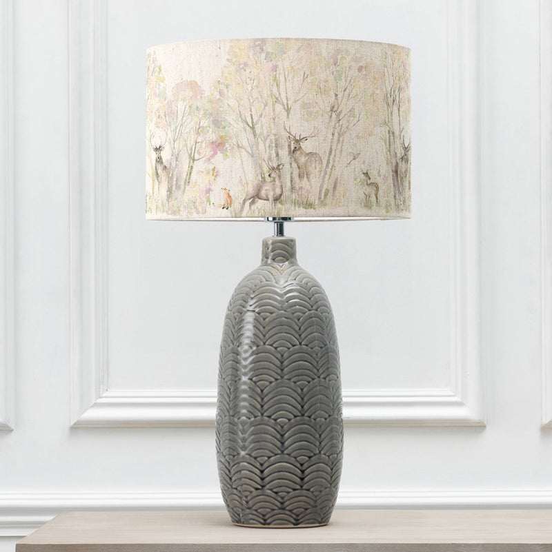 Animal Grey Lighting - Jadis  & Enchanted Forest Eva  Complete Table Lamp Grey/Forest Voyage Maison