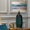 Abstract Blue Lighting - Jadis  & Fjord Eva  Complete Table Lamp Aqua/Loch Voyage Maison