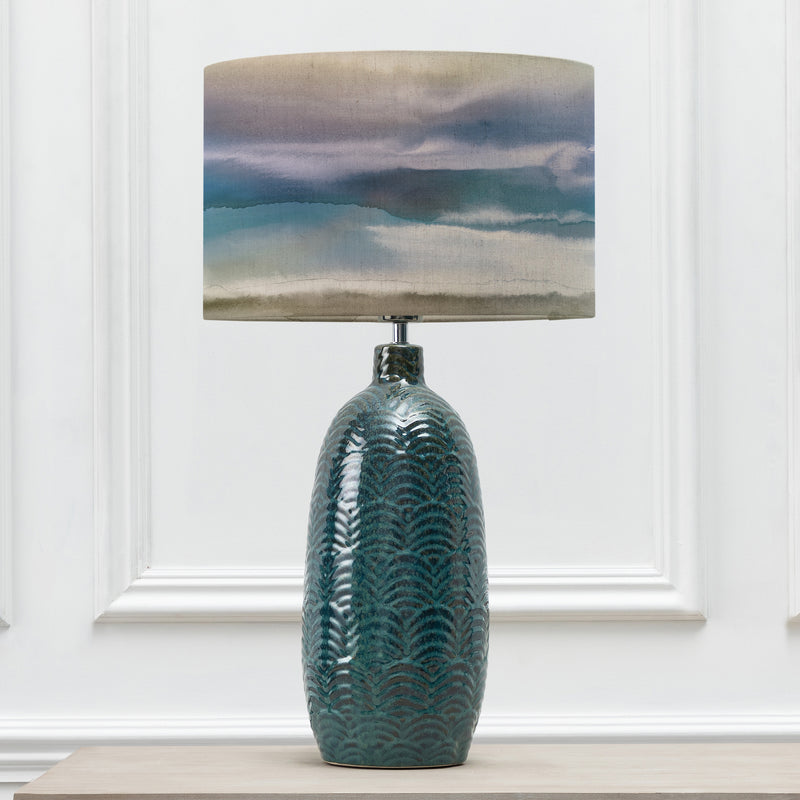 Abstract Blue Lighting - Fjord Eva & Jadis Complete Table Lamp Aqua/Loch Voyage Maison