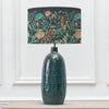 Floral Blue Lighting - Fortazela Eva & Jadis Complete Table Lamp Aqua/Sapphire Voyage Maison