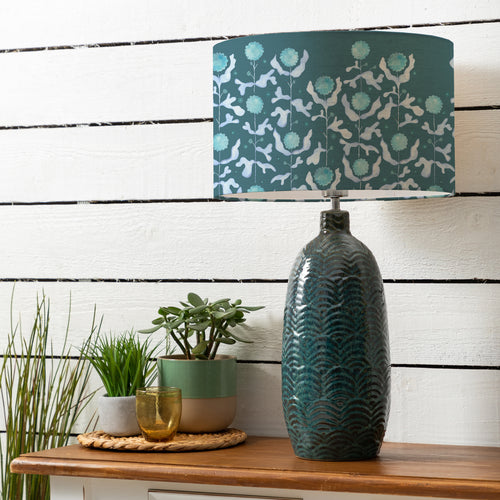 Abstract Blue Lighting - Mariani Eva & Jadis Complete Table Lamp Teal Voyage Maison