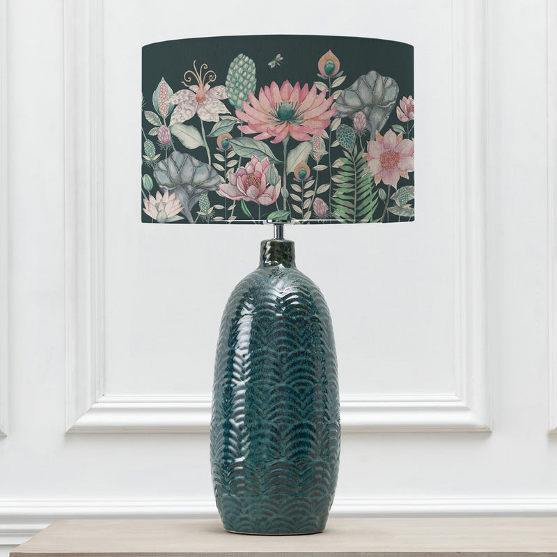 Floral Blue Lighting - Jadis  & Nesidora Eva  Complete Table Lamp Aqua/Emerald Voyage Maison