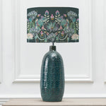 Floral Blue Lighting - Jadis  & Osawi Eva  Complete Table Lamp Aqua/Emerald Voyage Maison