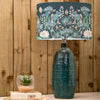 Floral Blue Lighting - Jadis  & Osawi Eva  Complete Table Lamp Aqua/Emerald Voyage Maison