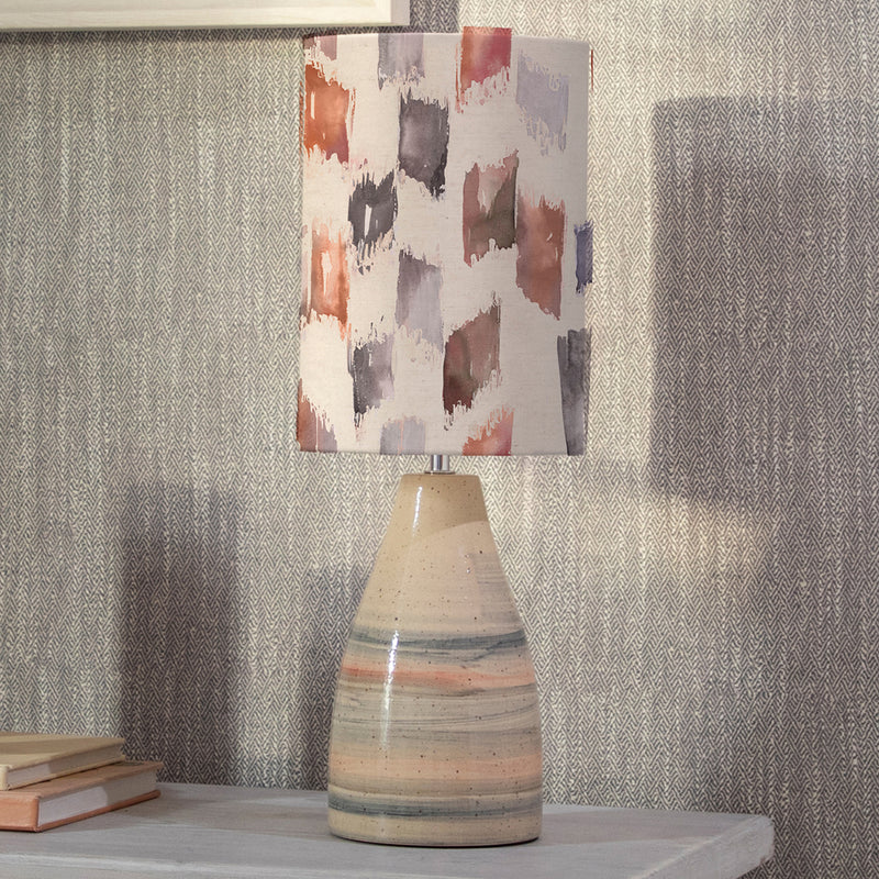 Abstract Beige Lighting - Japura  & Arwen Anna  Complete Table Lamp Sandstone/Rosewater Additions