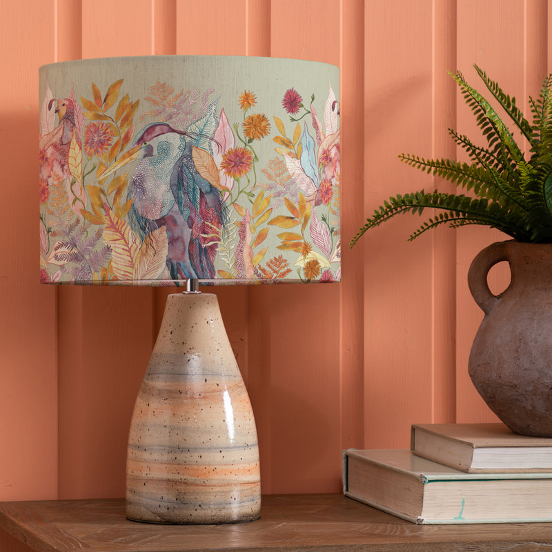 Animal Beige Lighting - Japura  & Ennerdale Forest Eva  Complete Table Lamp Sandstone/Harvest Voyage Maison