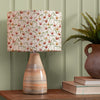 Floral Orange Lighting - Fresia Eva & Japura Complete Table Lamp Linen Voyage Maison