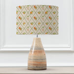  Lighting - Peach Trellis Eva & Japura Complete Table Lamp Sandstone/Multicolour Voyage Maison