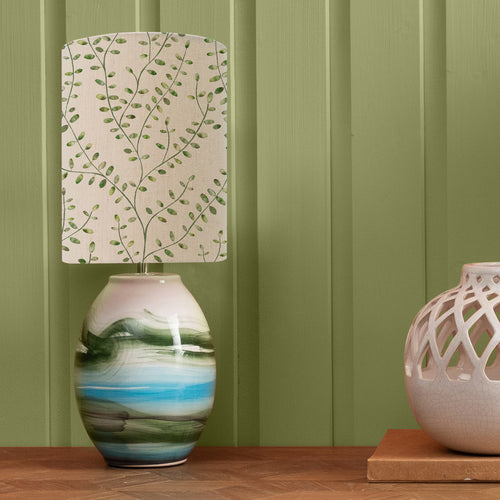 Floral Blue Lighting - Eden Anna & Juruena Complete Table Lamp Mineral/Apple Additions