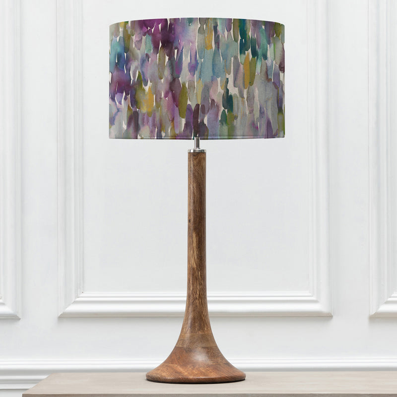 Abstract Brown Lighting - Kinross  & Azima Eva  Complete Table Lamp Mango/Indigo Voyage Maison