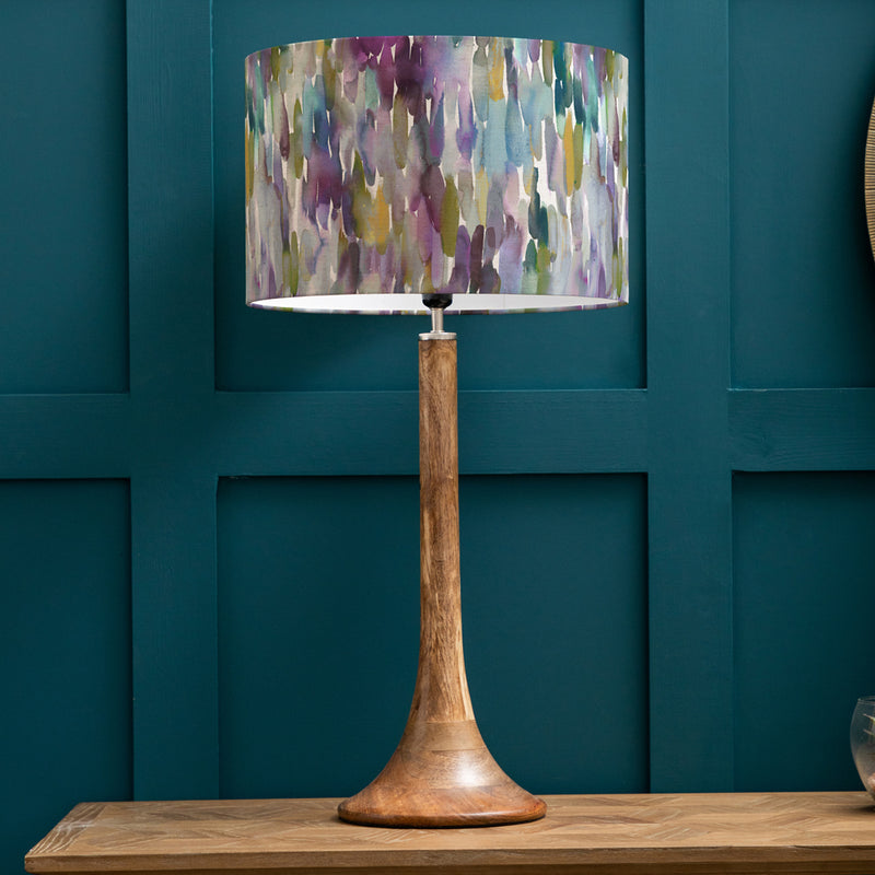 Abstract Brown Lighting - Kinross  & Azima Eva  Complete Table Lamp Mango/Indigo Voyage Maison