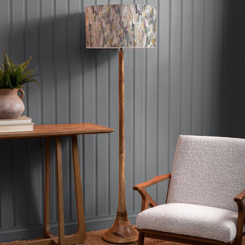 Abstract Brown Lighting - Azima Eva & Kinross Complete Floor Lamp Mango/Ironstone Voyage Maison