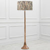 Abstract Brown Lighting - Azima Eva & Kinross Complete Floor Lamp Mango/Ironstone Voyage Maison