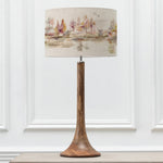 Animal Brown Lighting - Kinross  & Caledonian Forest Eva  Complete Table Lamp Mango/Linen Voyage Maison