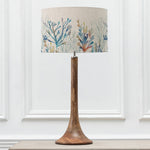 Abstract Brown Lighting - Kinross Tall & Coral Reef Eva  Complete Table Lamp Mango/Cobalt Voyage Maison