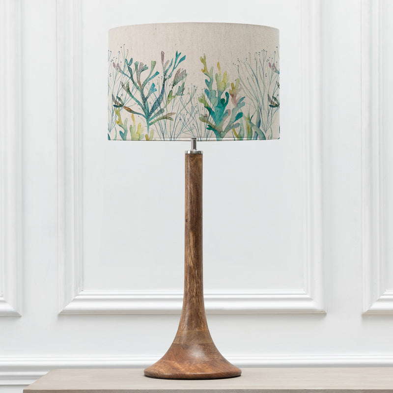 Abstract Brown Lighting - Coral Reef Eva & Kinross Complete Table Lamp Mango/Kelpie Voyage Maison